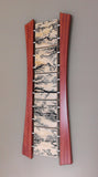 High Voltage Lichtenberg Wall Art - Clear Pine, Bubinga, and Stainless Steel