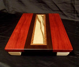 Floating Top Padouk and Ambrosia Maple Wood Cutting Board