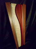 Curves and Angles- Lacewood, Padauk, and Figured Maple Wall Art