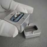 DPCustoms Magnetic Ultra Mini Pocket-Sized Cube Engagement Ring Box w/ Beveled Edges