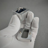 DPCustoms Magnetic Ultra Mini Pocket-Sized Cube Engagement Ring Box w/ Beveled Edges