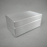 Dual Classic Solid Metal Ring Bearer Box