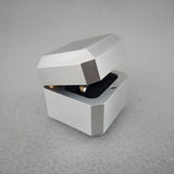 DPCustoms Mini Cube Solid Metal Engagement Ring Box