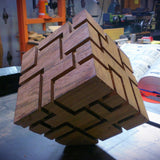 Monolith - Tabletop Wood and Metal Sculpture