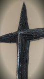 Wall Hanging Cross / Crucifix Welded Steel Nails Religious Wall Art