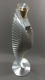 Spiral Interactive Sculpture in Brass and Aluminum