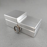 The Classic Solid Metal Engagement Proposal Ring Box