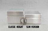 Slim Classic Solid Metal Engagement Proposal Ring Box