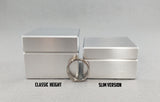 The Classic Solid Metal Engagement Proposal Ring Box